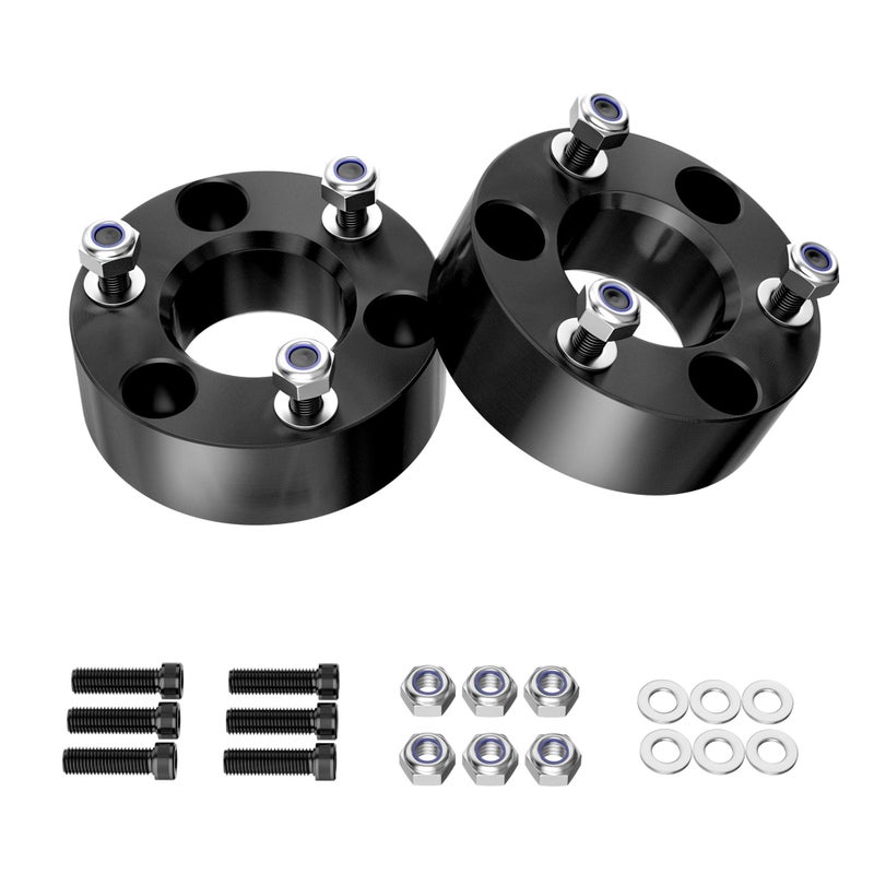 Richeer 2.5 inch Leveling Lift Kit Compatible with 2006-2026 Ram 1500 4WD, 2005-2011 Dakota 2WD 4WD Leveling Lift Kit Forged Front Strut Spacers Raise the Front of your Pickup by 2.5" - Image 1